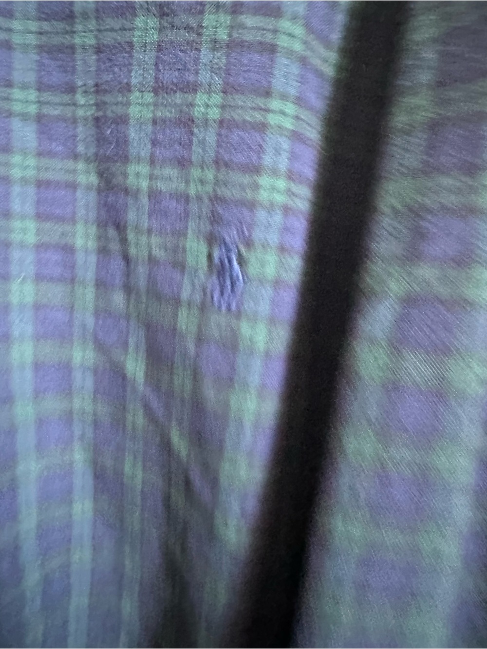 Ralph Lauren 3XLT Blackwatch Plaid Button Down Shirt Green Blue Cotton Tall - Picture 6 of 10